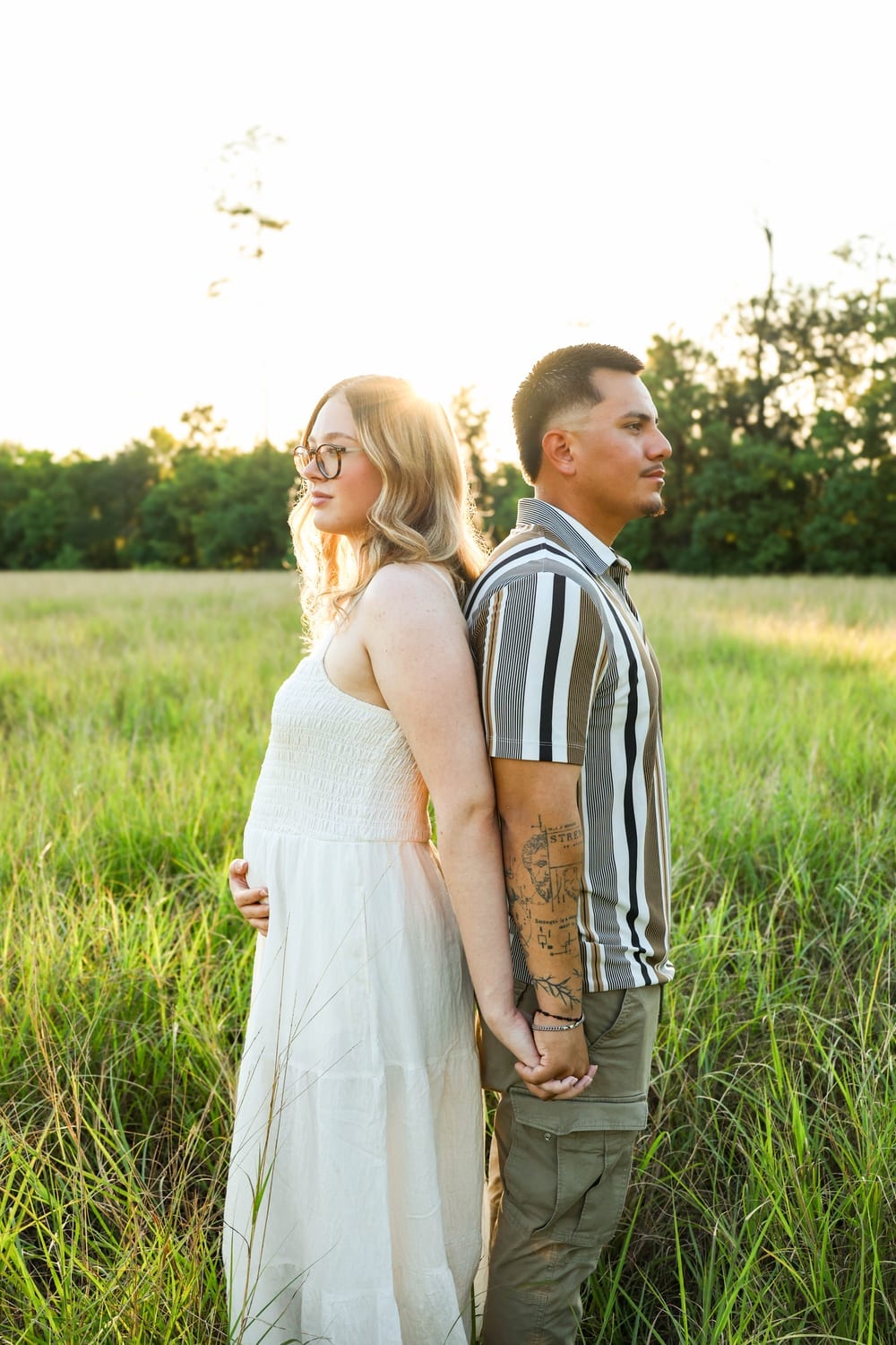 Couple in a field